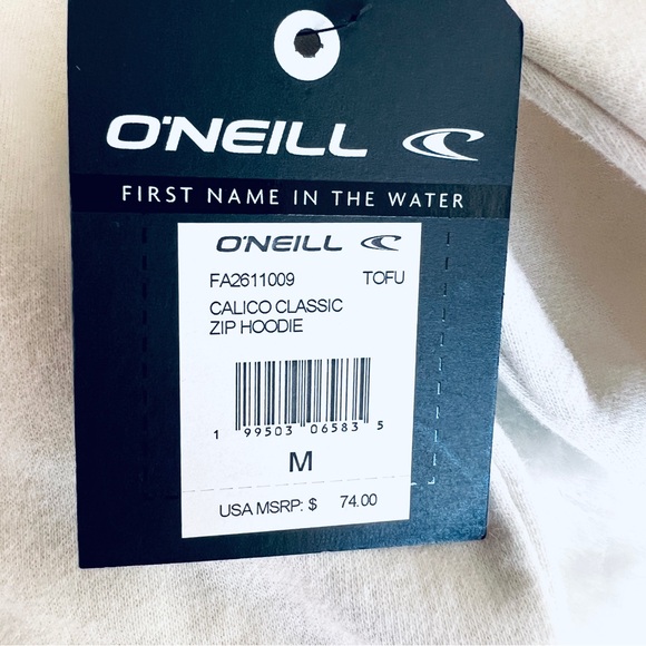 NWT O'Neill Classic White Hoodie - Picture 3 of 6